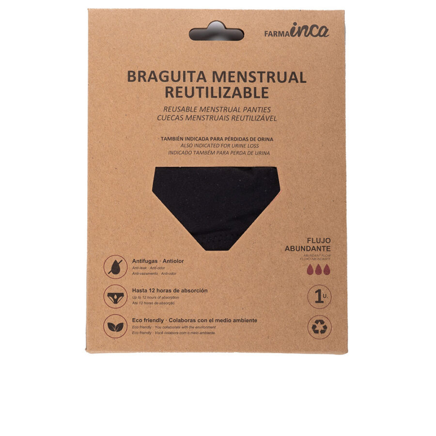 MENSTRUAL PANTIES super absorption #black size M 1 unit