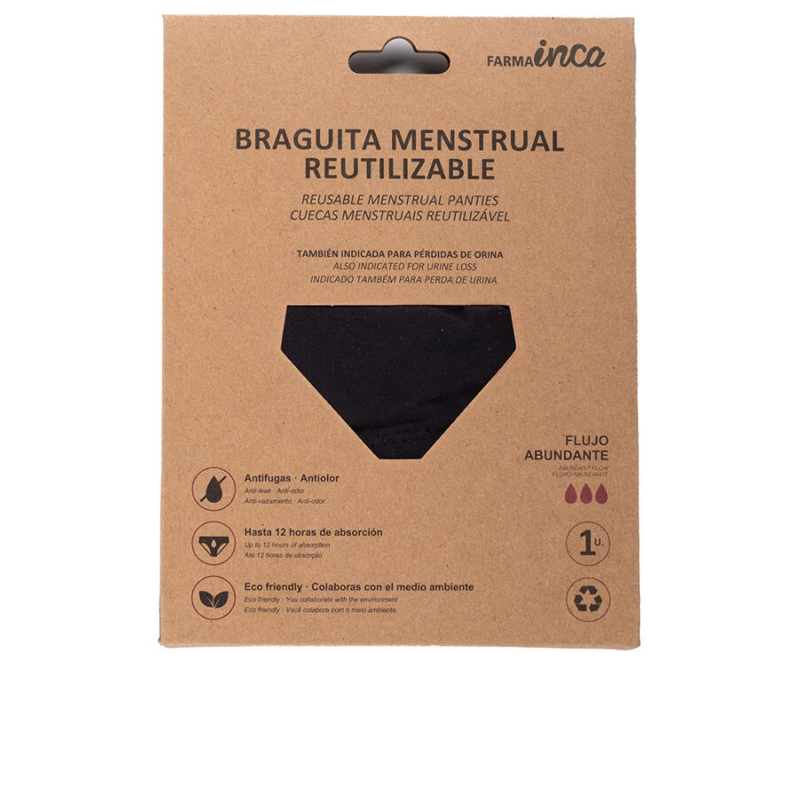 MENSTRUAL PANTIES super absorption #black size L 1u