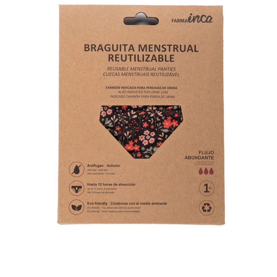 MENSTRUAL PANTIES super absorption #flowers size XL 1 unit