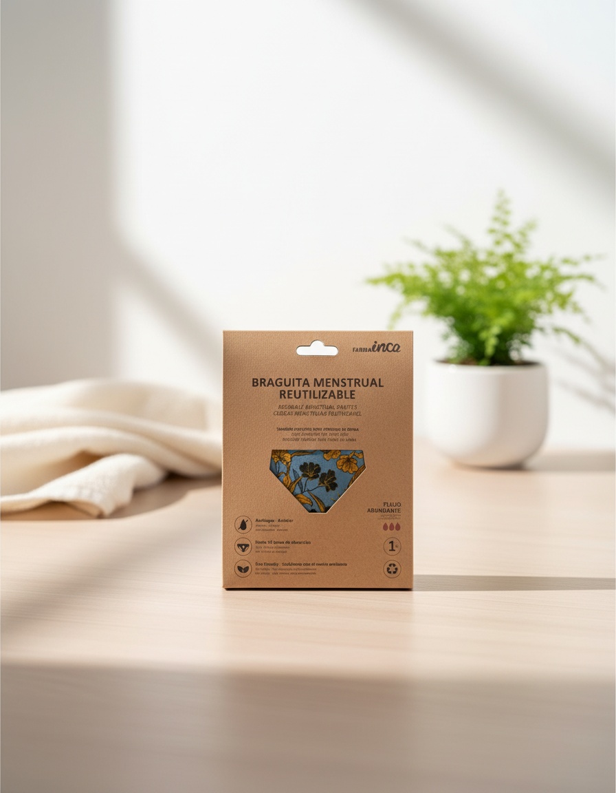 Inca MENSTRUAL PANTIES super absorption #yellow flowers size L 1 unit 2 Inca MENSTRUAL PANTIES super absorption #yellow flowers size L 1 unit - Image 2