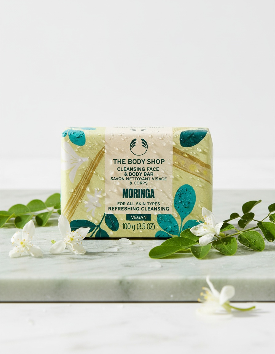 The body shop MORINGA soap 100 gr 2 The body shop MORINGA soap 100 gr - Image 2