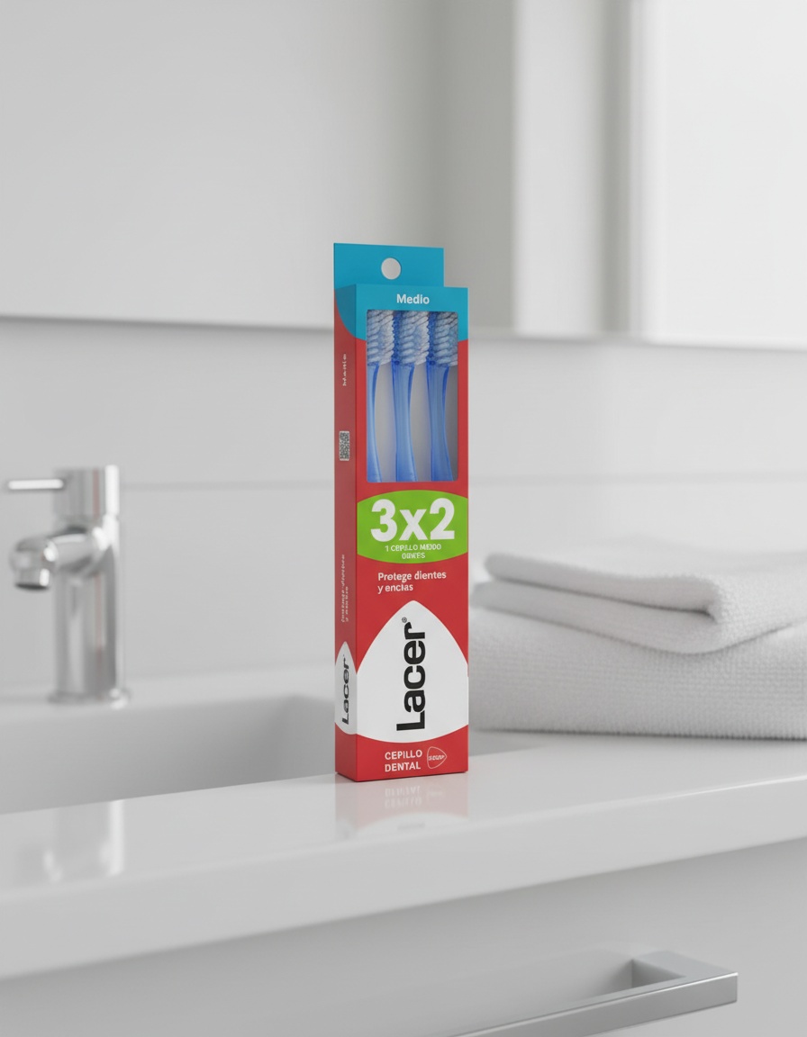 Lacer TOOTHBRUSH medium pack 3 units 2 Lacer TOOTHBRUSH medium pack 3 units - Image 2
