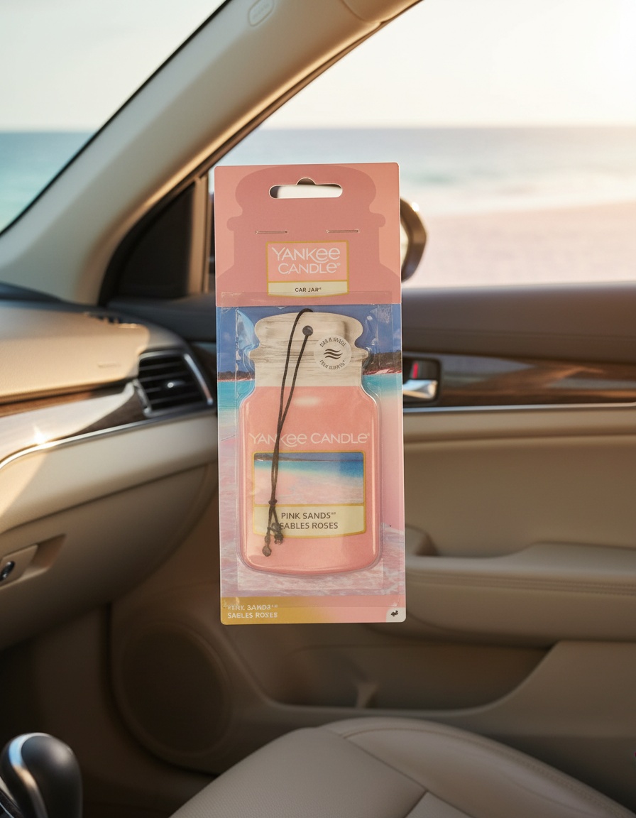 Yankee candle CAR JAR PAPER car air freshener #Pink Sands 1 unit 2 Yankee candle CAR JAR PAPER car air freshener #Pink Sands 1 unit - Image 2