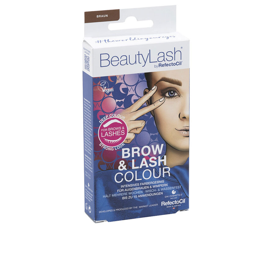BEAUTYLASH BROW & LASH COLOUR eyebrow and eyelash tint kit #Medium Brown 1 unit