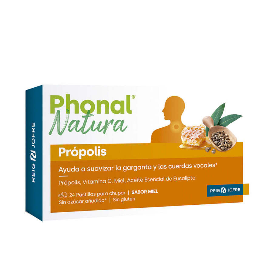 Phonal natura PRÓPOLIS pastillas para chupar sabor miel 24 u 1 Phonal natura PRÓPOLIS pastillas para chupar sabor miel 24 u