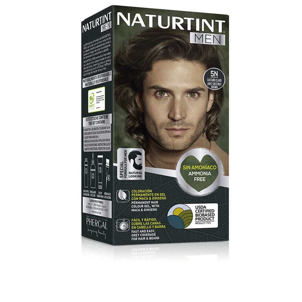 NATURTINT MEN ammonia-free dye #5N light brown 1 unit 1 NATURTINT MEN ammonia-free dye #5N light brown 1 unit