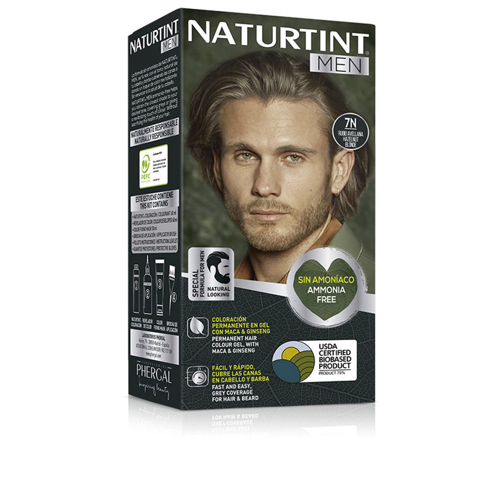 NATURTINT MEN ammonia-free dye #7N hazelnut blonde 1 unit 1 NATURTINT MEN ammonia-free dye #7N hazelnut blonde 1 unit