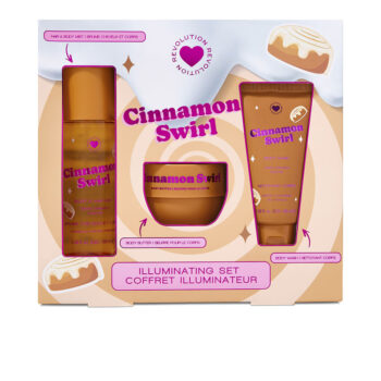 I HEART REVOLUTION CINNAMON SWIRL BATH AND BODY CASE 3 pcs