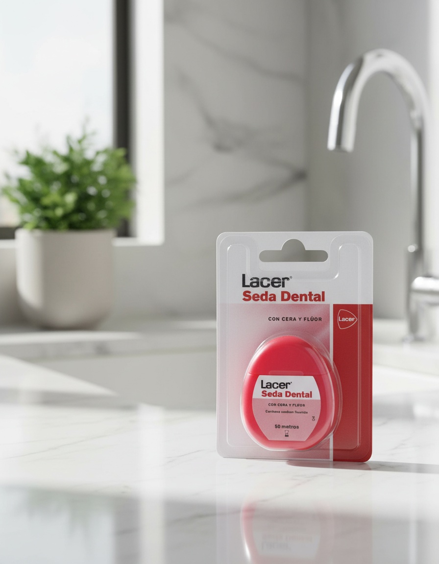 Lacer SEDA DENTAL con cera y flúor 50 metros 1 u 2 Lacer SEDA DENTAL con cera y flúor 50 metros 1 u - Image 2