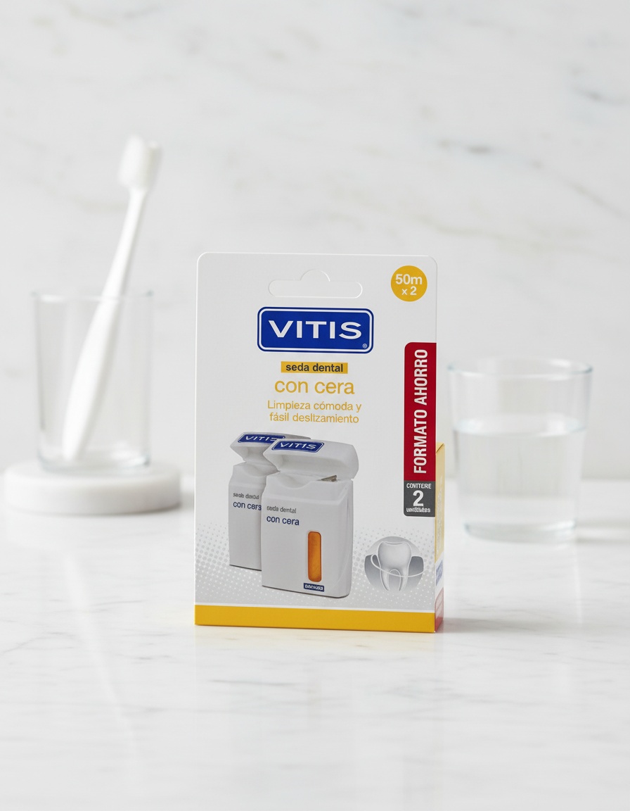 VITIS dental floss with wax duo 2 units 2 VITIS dental floss with wax duo 2 units - Image 2