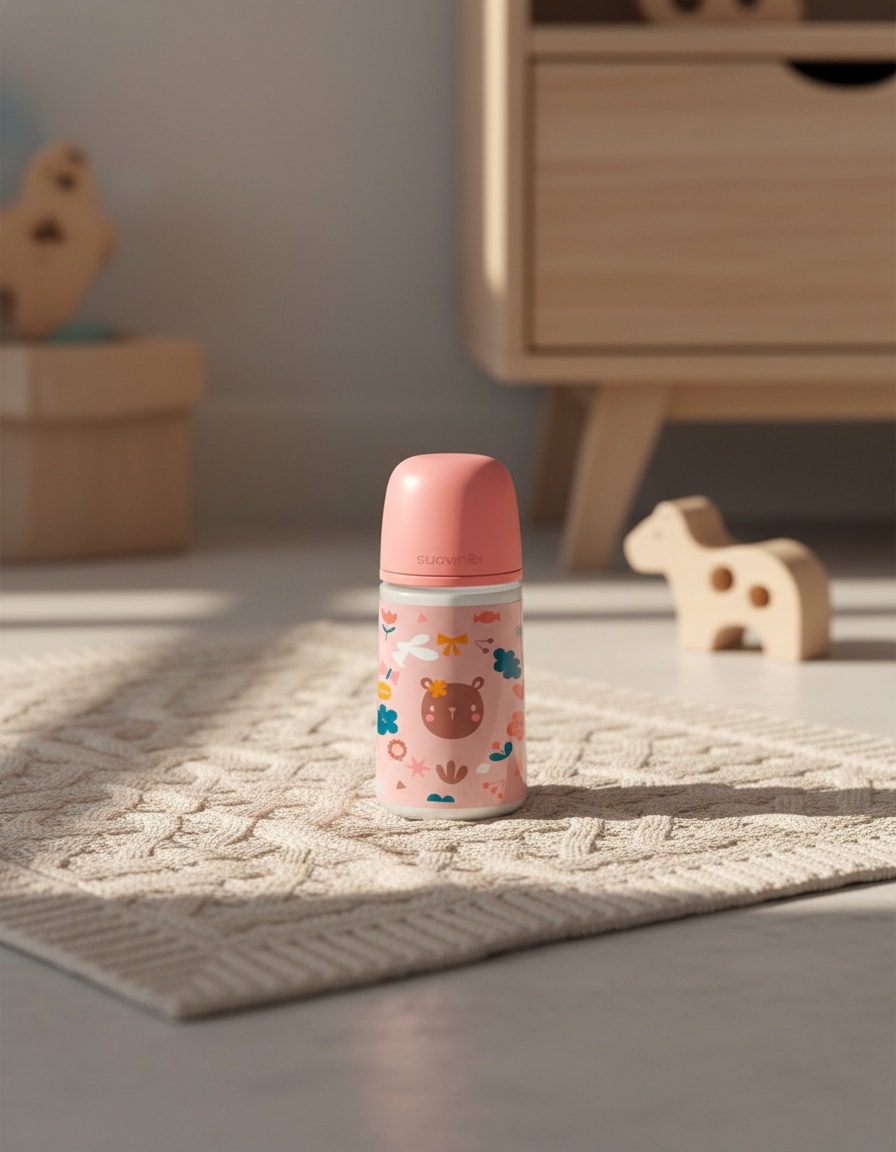 Suavinex PRINTS bottle physiological teat M 270 ml 2 Suavinex PRINTS bottle physiological teat M 270 ml - Image 2