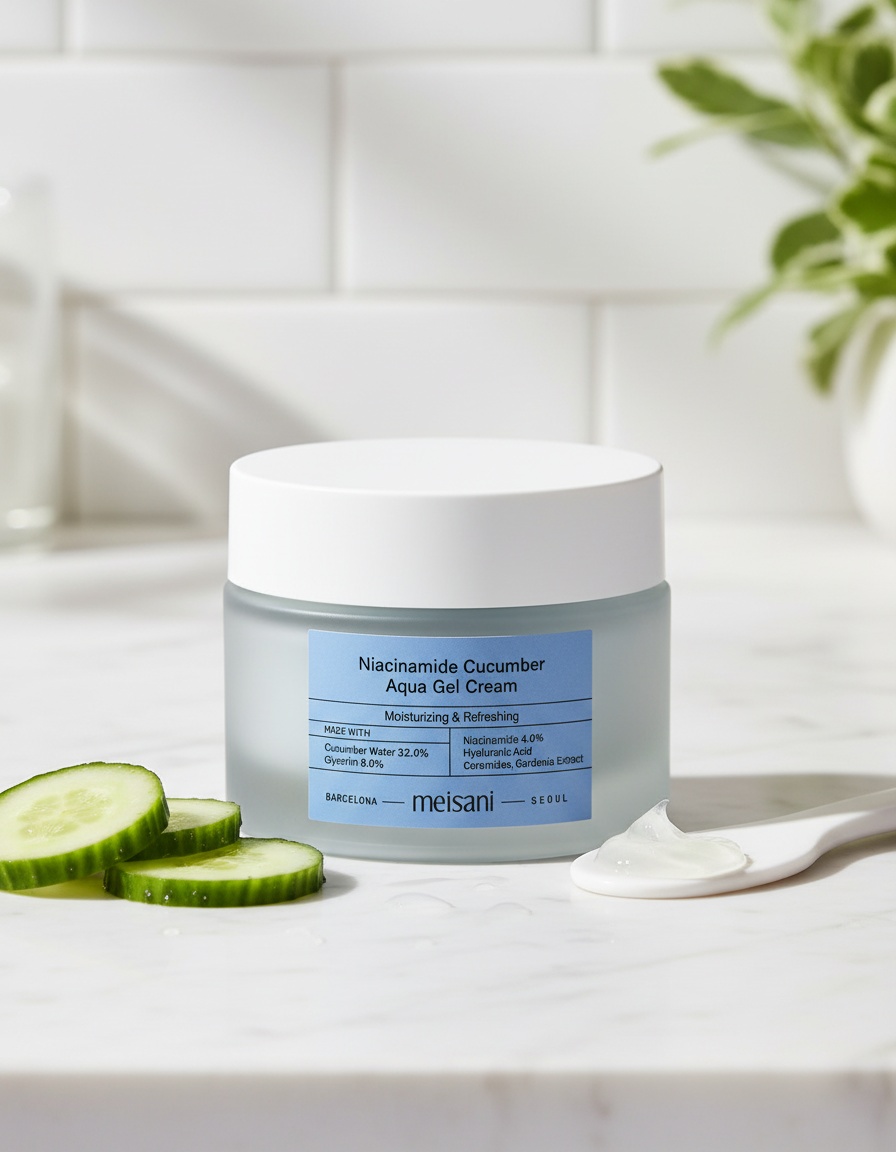 Meisani NIACINAMIDE CUCUMBER aqua gel cream 50 ml 2 Meisani NIACINAMIDE CUCUMBER aqua gel cream 50 ml - Image 2