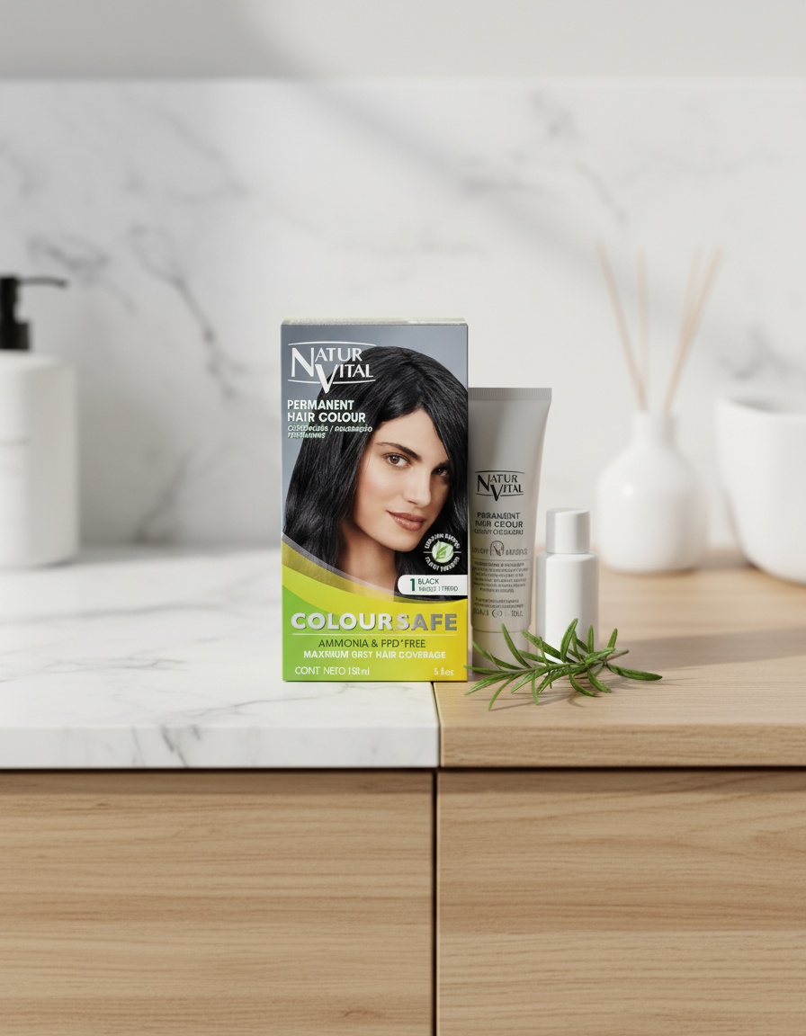 COLOURSAFE permanent dye #1-black 2 COLOURSAFE permanent dye #1-black - Image 2