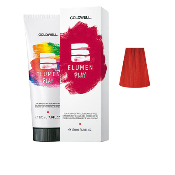 GOLDWELL ELUMEN PLAY Semi Permanent Hair Color Oxidant-free #red 120 Ml ...
