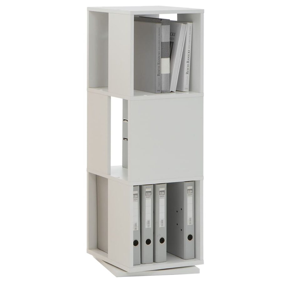 FMD Draaikast open ontwerp 34x34x108 cm wit - Afbeelding 2