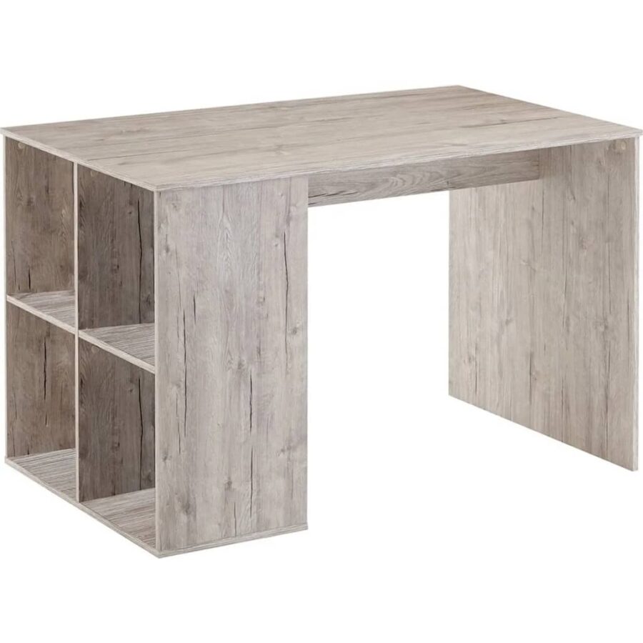 FMD Bureau met zijschappen 117x73x75 cm zandeikenkleurig - Afbeelding 2