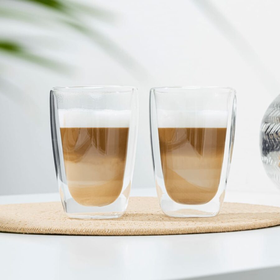 HI 2-delige Glazenset latte macchiato 400 ml transparant - Afbeelding 4