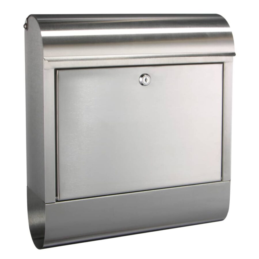 HI Brievenbus 38x12x42,5 cm roestvrij staal - Afbeelding 2