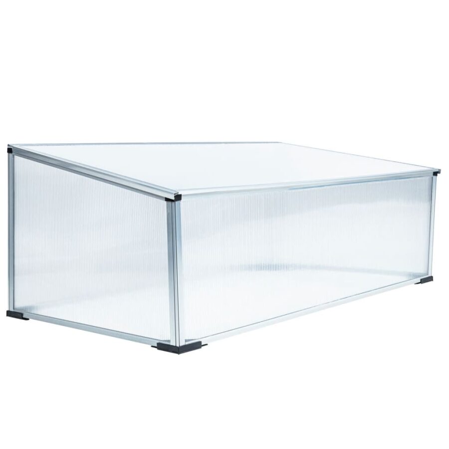 HI Kas 100x60x40 cm aluminium transparant - Afbeelding 2