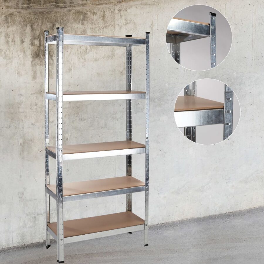 HI Stellingkast robuust 75x30x172 cm MDF - Afbeelding 6