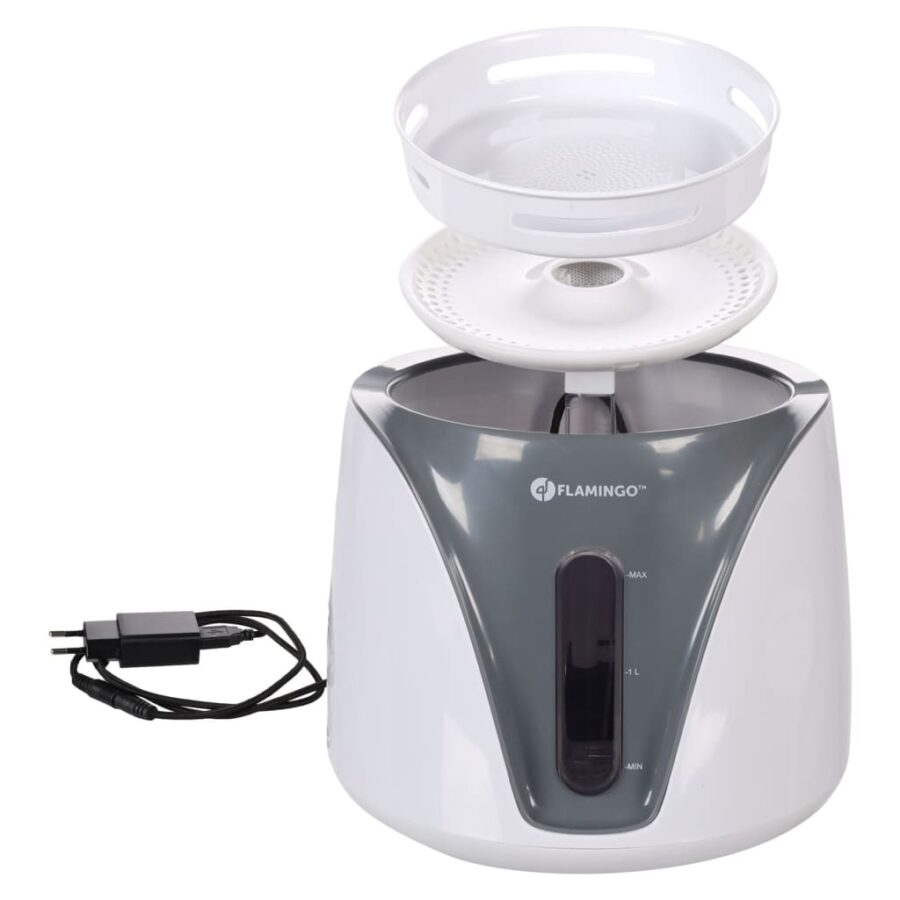FLAMINGO Huisdierenwaterdispenser Adriana automatisch 2 L grijs - Afbeelding 3