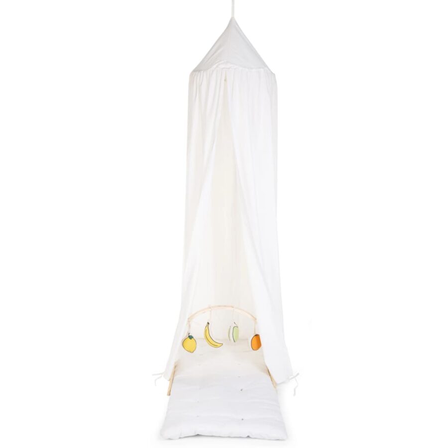 CHILDHOME Bedhemeltent hangend met speelmat gebroken wit - Afbeelding 6