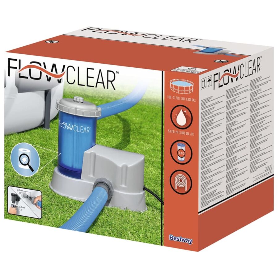 Bestway Patroonfilterpomp Flowclear transparant - Afbeelding 10