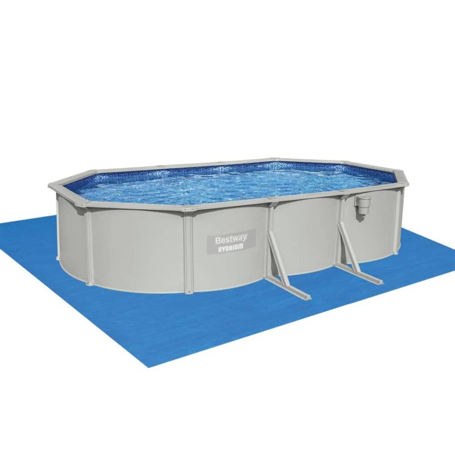 Bestway Framezwembad Hydrium bovengronds ovaal 610x360x120 cm - Afbeelding 4