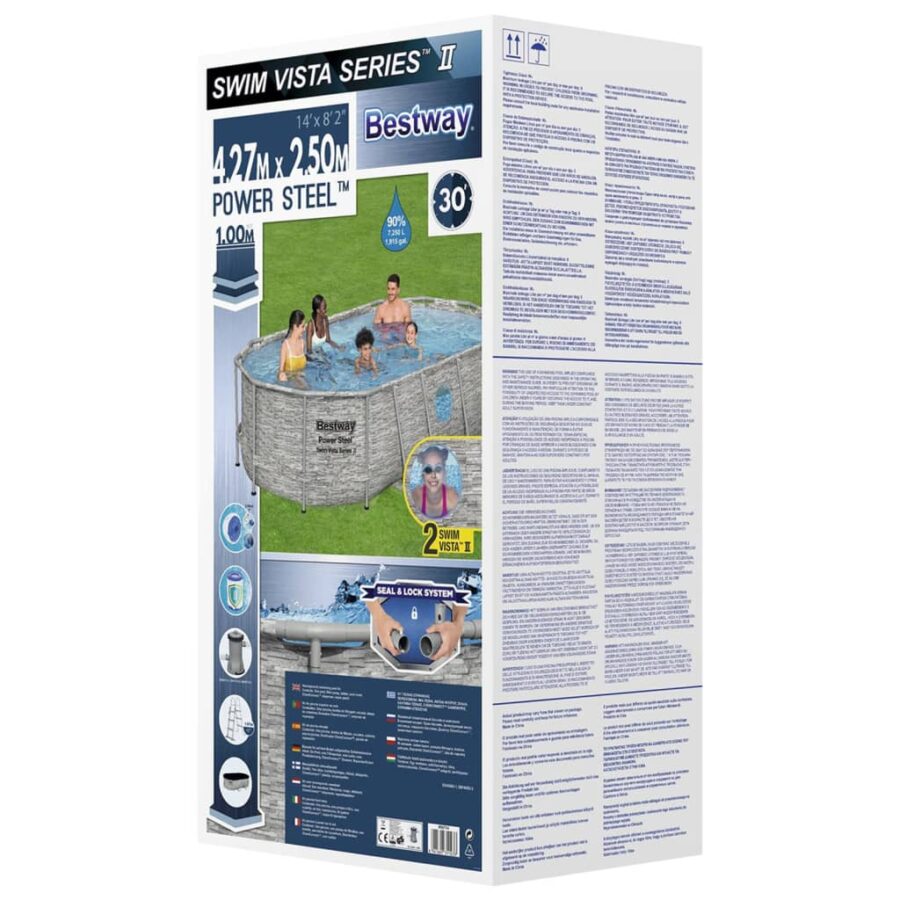 Bestway Zwembadset Power Steel 427x250x100 cm - Afbeelding 9