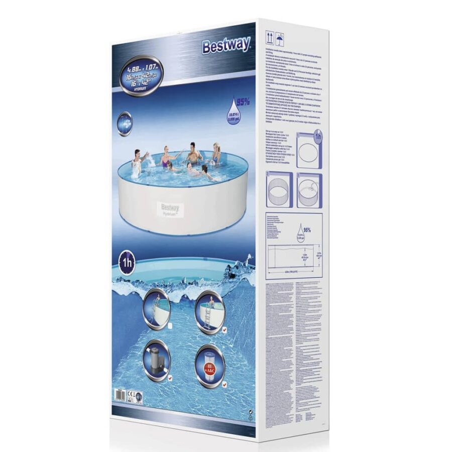 Bestway Hydrium Zwembadset rond 460x90 cm stalen frame - Afbeelding 6