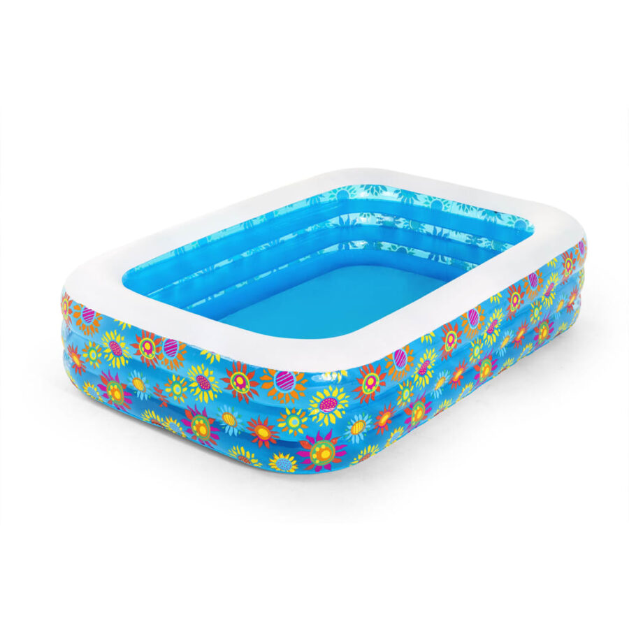Bestway Kinderzwembad opblaasbaar 229x152x56 cm blauw - Afbeelding 2