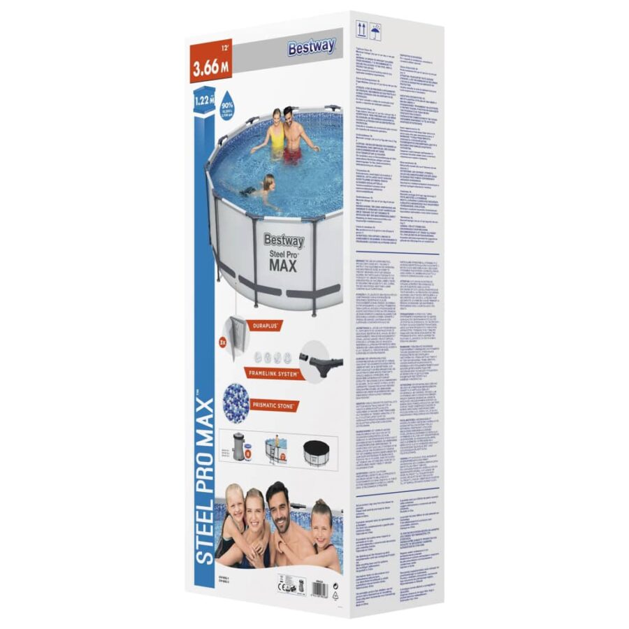 Bestway Steel Pro MAX Zwembadset rond 366x122 cm - Afbeelding 9