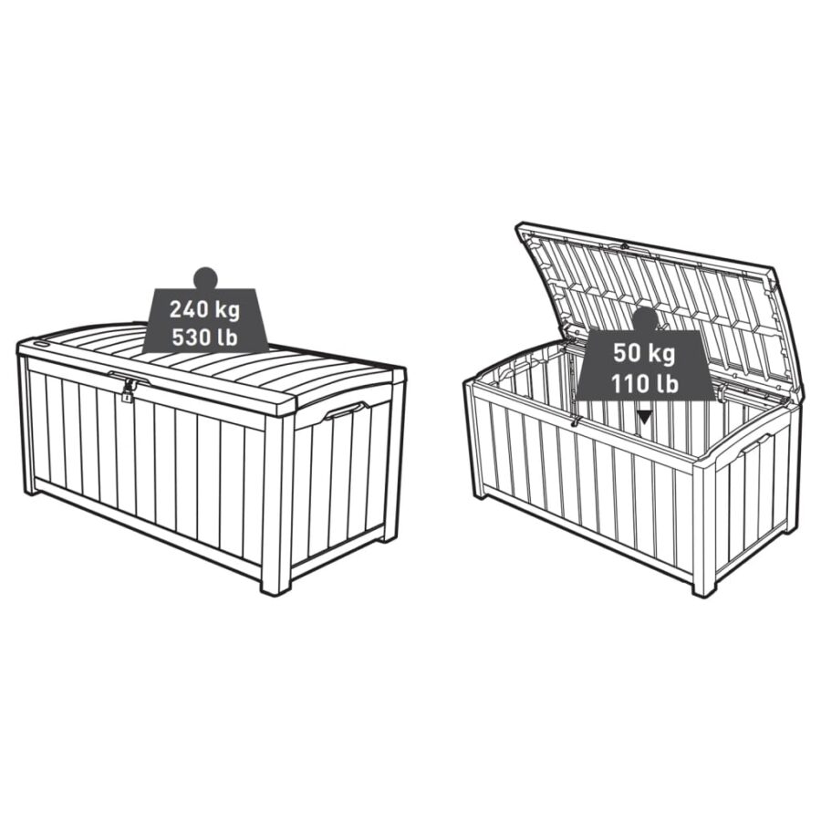 Keter Tuinbox Glenwood 390 L - Afbeelding 9