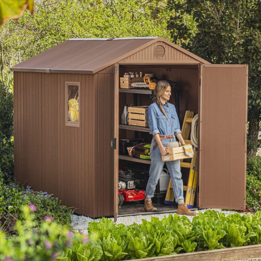 Keter Tuinschuur Darwin 68 bruin - Afbeelding 4