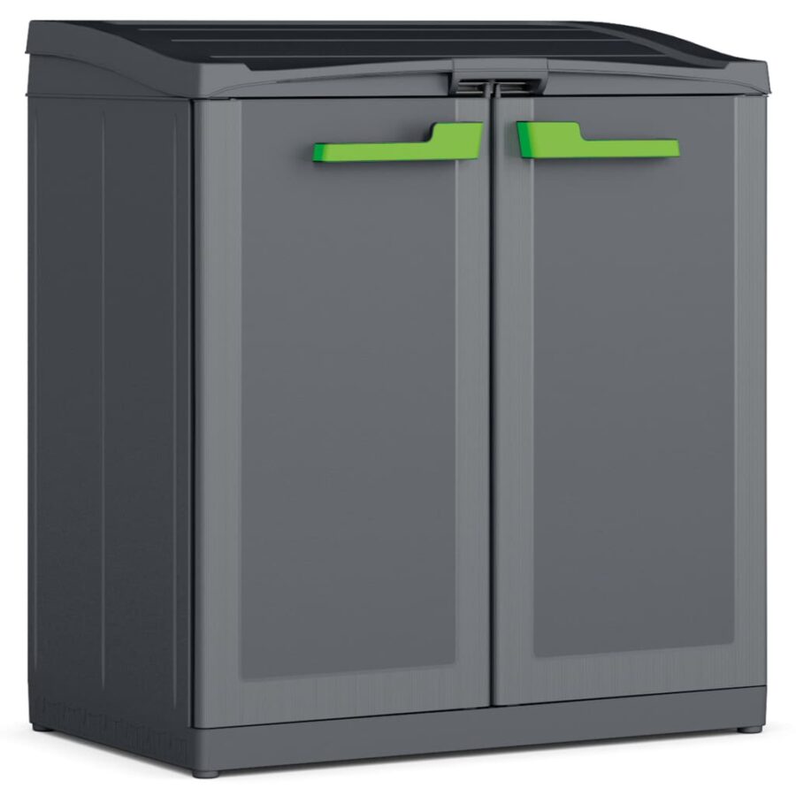 Keter Recyclingkast Moby Compact Recycling System 100 cm grafietgrijs
