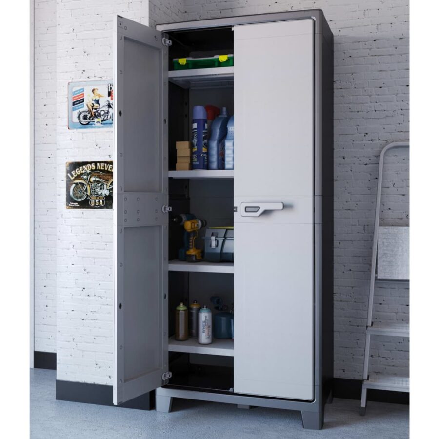 Keter Opbergkast met schappen Titan 182 cm zwart en grijs - Afbeelding 5