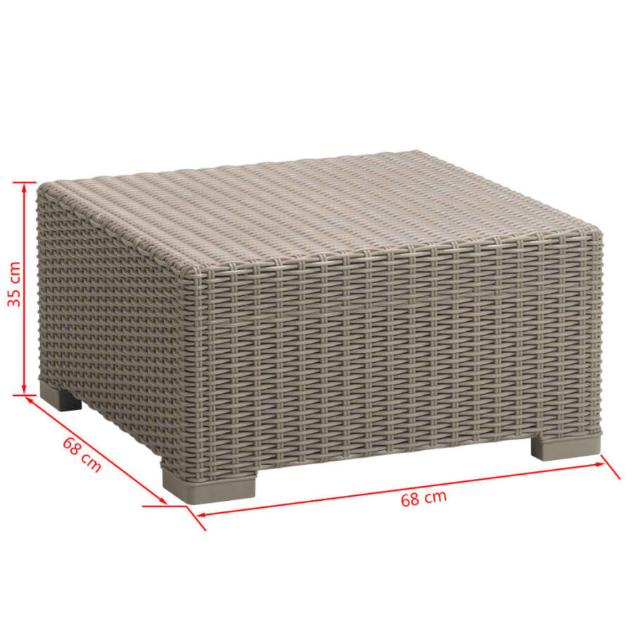 Keter Tuintafel California cappuccinokleurig 198074 - Afbeelding 7