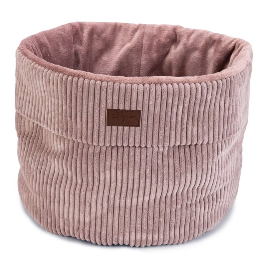 Designed by Lotte Kattenmand geribbeld 50x35 cm roze - Afbeelding 3