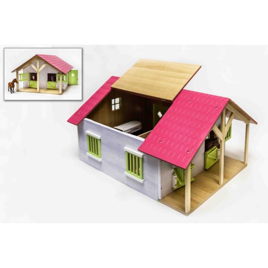 Kids Globe Boerenstallen met 2 boxen en 1 werkplaats 1:24 610168 - Afbeelding 2