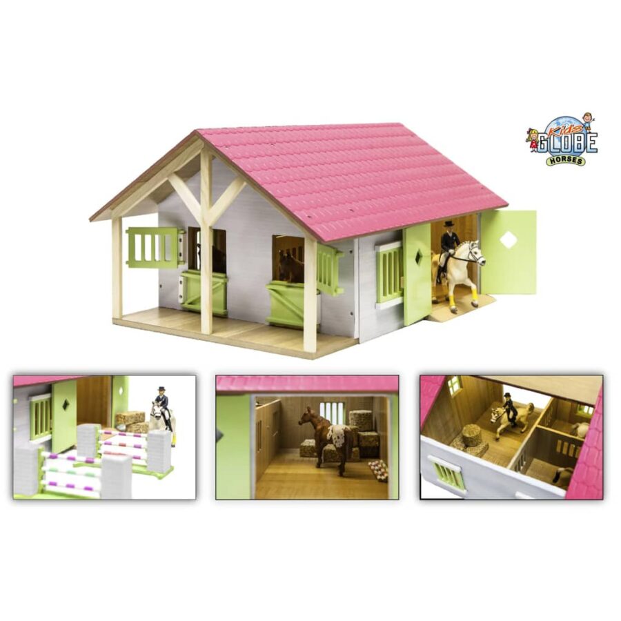Kids Globe Boerenstallen met 2 boxen en 1 werkplaats 1:24 610168 - Afbeelding 3
