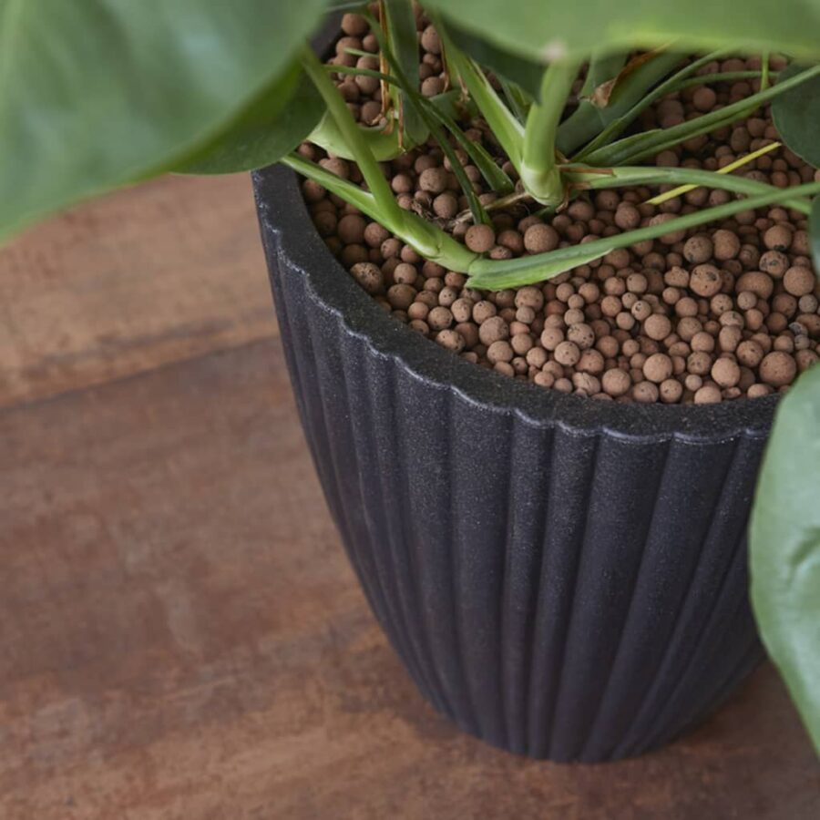 Capi Bloempot Urban Tube taps 40x40 cm zwart KBLT801 - Afbeelding 3