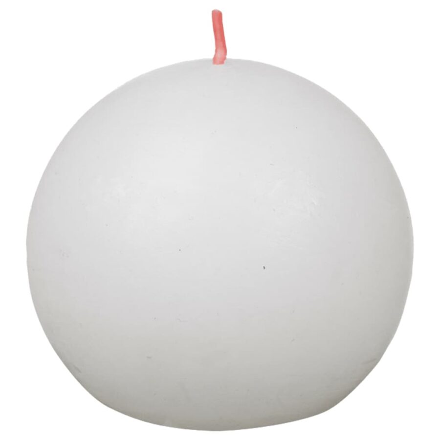 Bolsius Bolkaarsen Shine 6 st rustiek 76x71 mm wolkenwit - Afbeelding 2