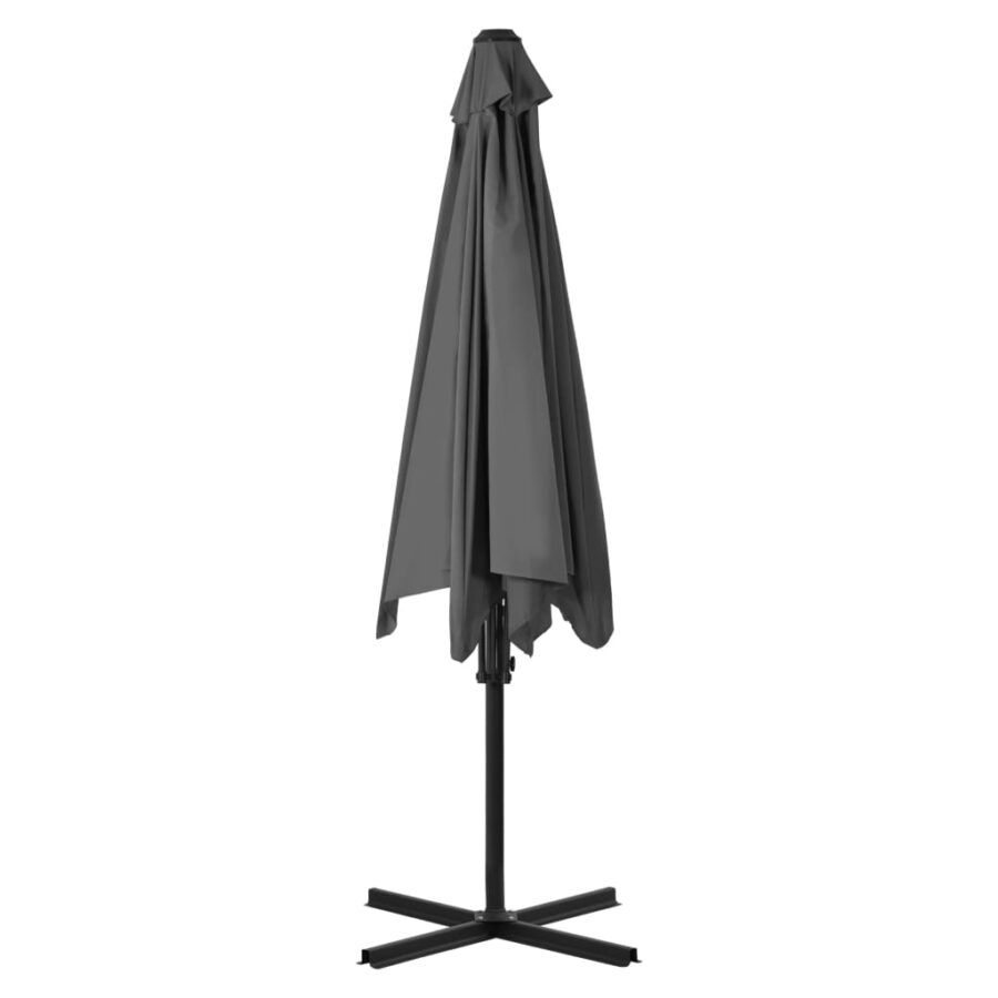 Parasol met stalen paal 300 cm antraciet - Afbeelding 4