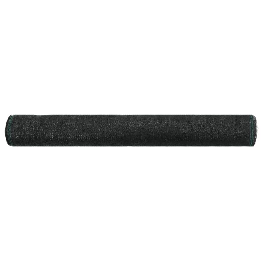 Tennisscherm 2x100 m HDPE zwart - Afbeelding 2