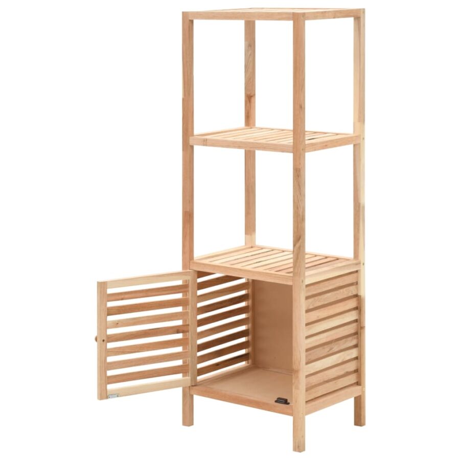 Badkamerkast 39,5x35,5x123 cm massief walnotenhout - Afbeelding 4