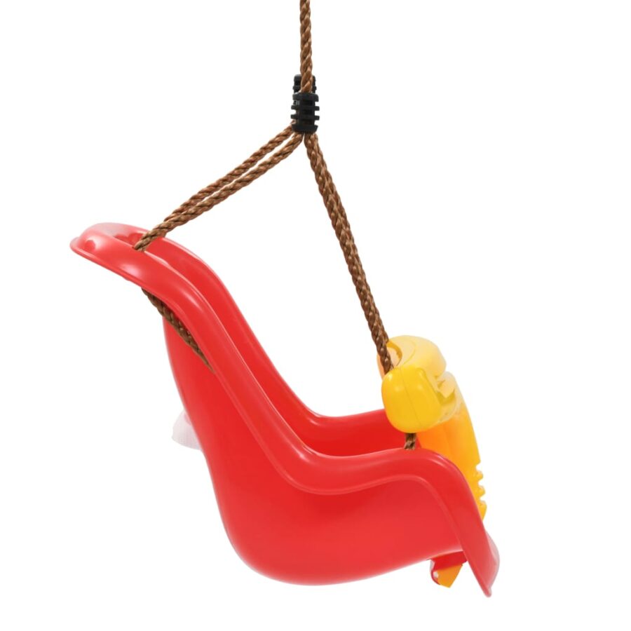 Babyschommel met veiligheidsgordel PP rood - Afbeelding 5