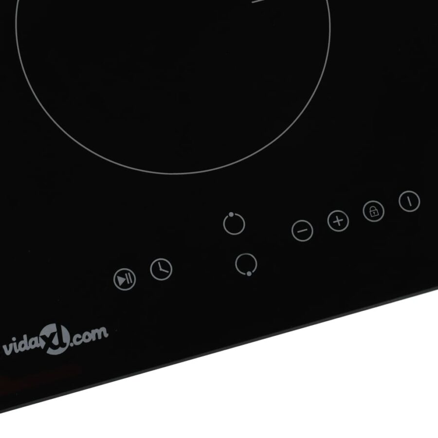 Inductiekookplaat met 2 kookzones aanraakbediening 3500 W glas - Afbeelding 3