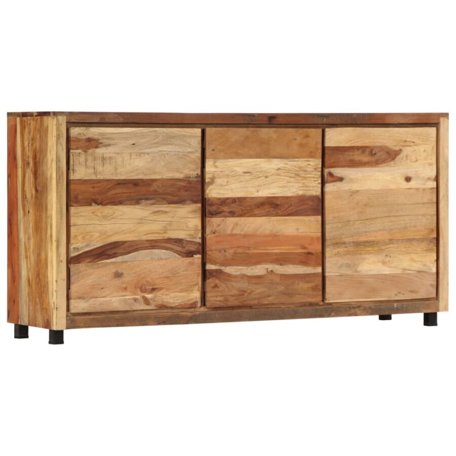 Bijzetkast 160x38x79 cm massief gerecycled hout - Afbeelding 12