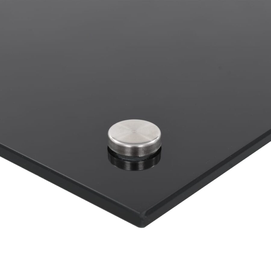 Spatscherm keuken 100x50 cm gehard glas zwart - Afbeelding 5