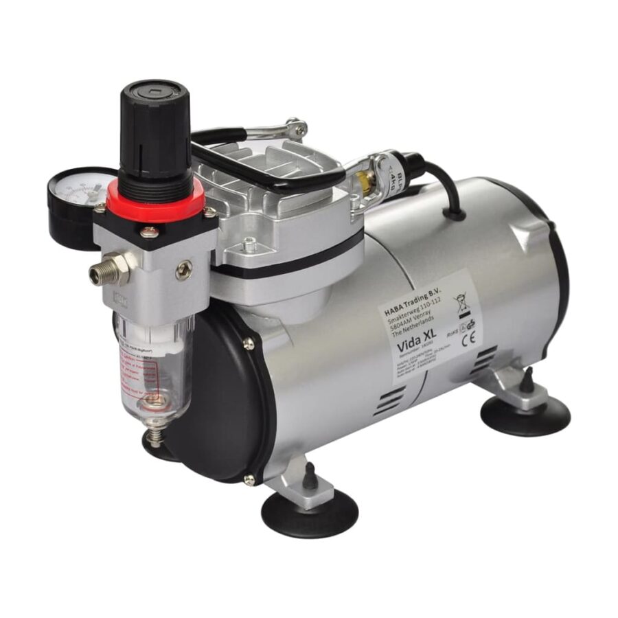 Airbrush-compressorset met 2 pistolen - Afbeelding 3